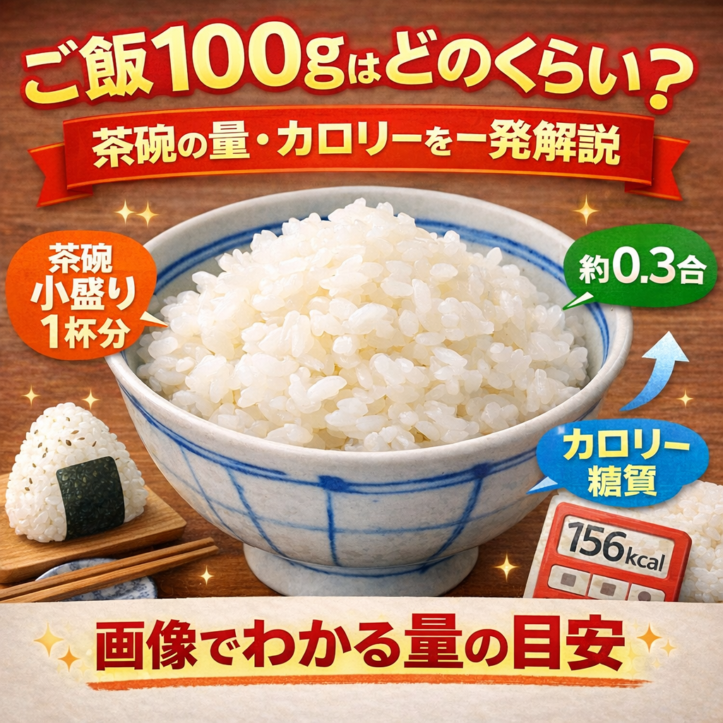 ご飯 100g どれくらい(02)